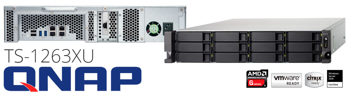 TS-1263XU: NAS 12 baias rackmount